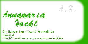 annamaria hockl business card