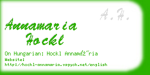 annamaria hockl business card